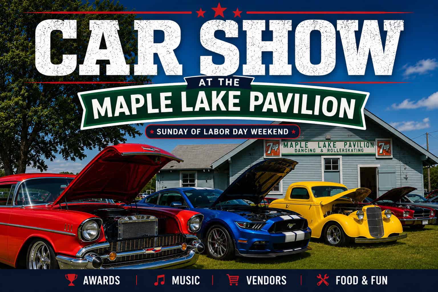 Car Show & Craft Show at the Maple Lake Pavilion event at Maple Lake Pavilion in Mentor, MN on September 6, 2026