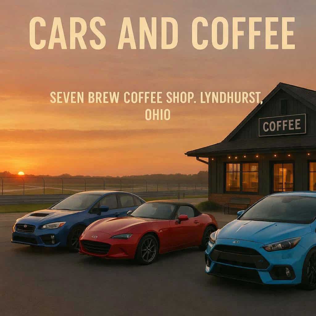 Cars & Coffee 7Brew event at 7Brew Coffee Shop in Cleveland, OH on August 30, 2026