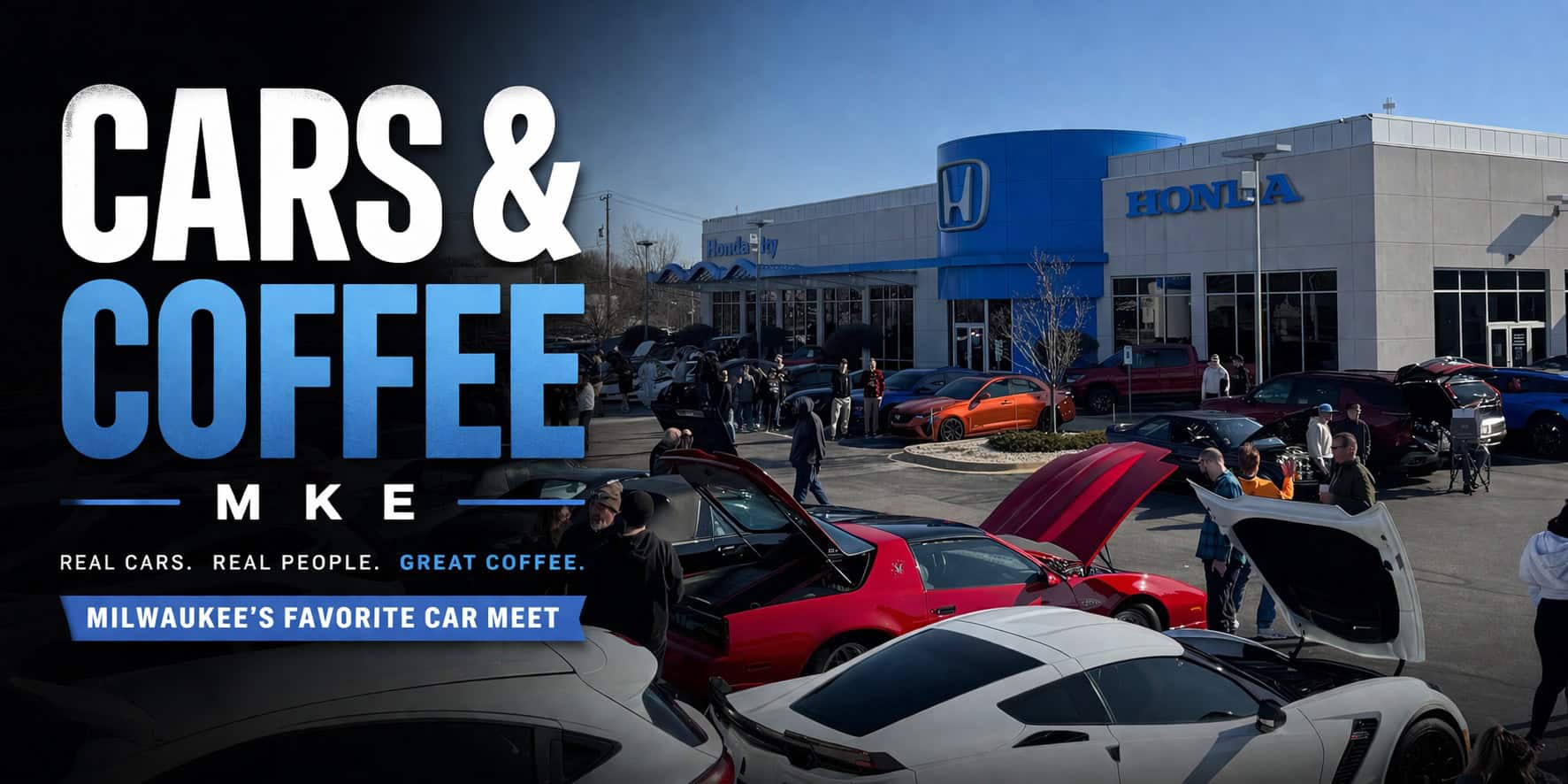 Cars & Coffee at Schlossmann Honda City of Milwaukee event at Schlossmann Honda City in Milwaukee, WI on September 12, 2026