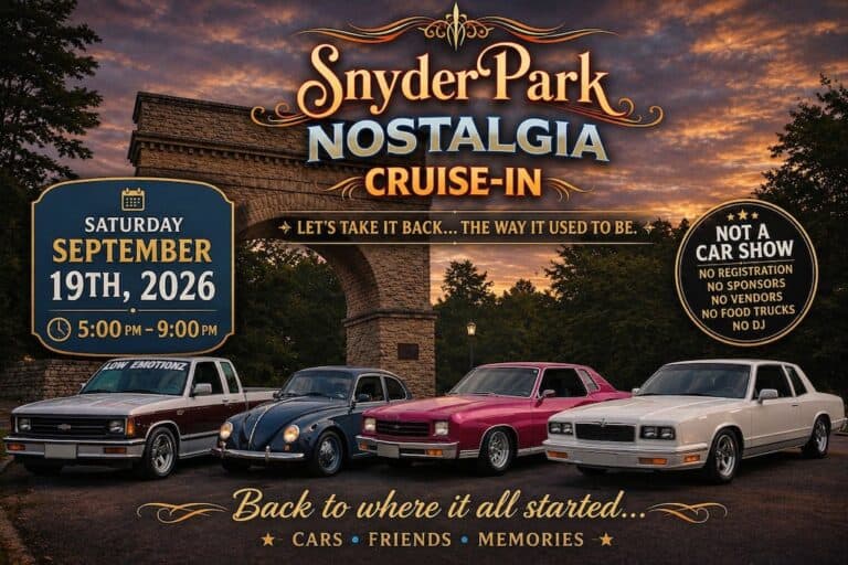 Snyder Park Nostalgia Cruise-In car show in Springfield, OH