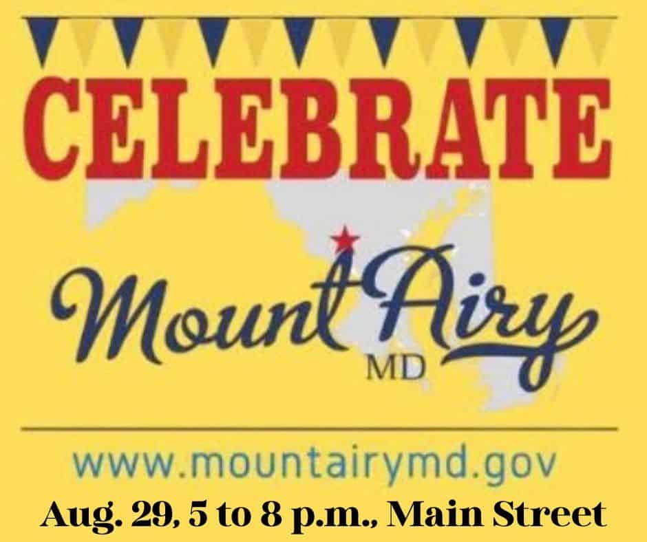 Celebrate Mount Airy event at Downtown Main Street in Mount Airy, MD on August 29, 2026