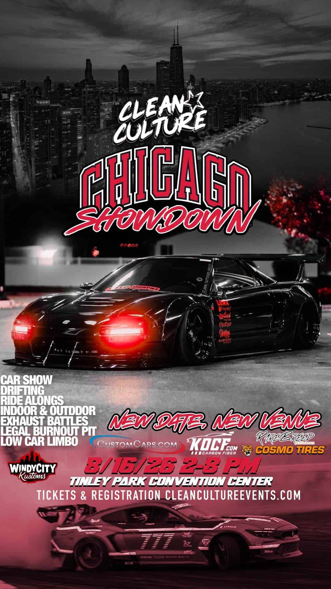 Clean Culture Chicago Showdown event at Tinley Park Convention Center in Tinley Park, IL on August 16, 2026