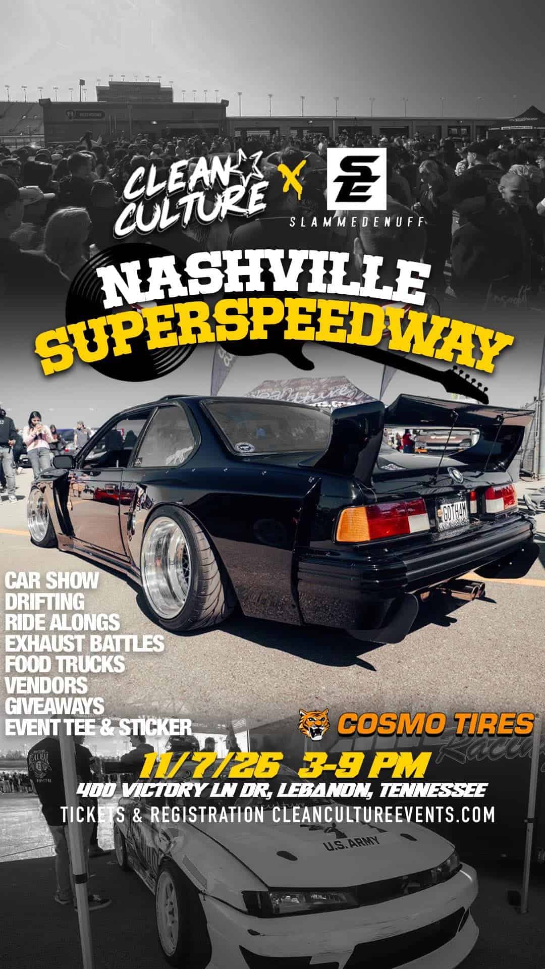 Clean Culture Slammedenuff Nashville Superspeedway event at Nashville Superspeedway in Lebanon, TN on November 7, 2025