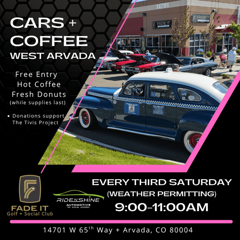 West Arvada Cars & Coffee car show in Arvada, CO