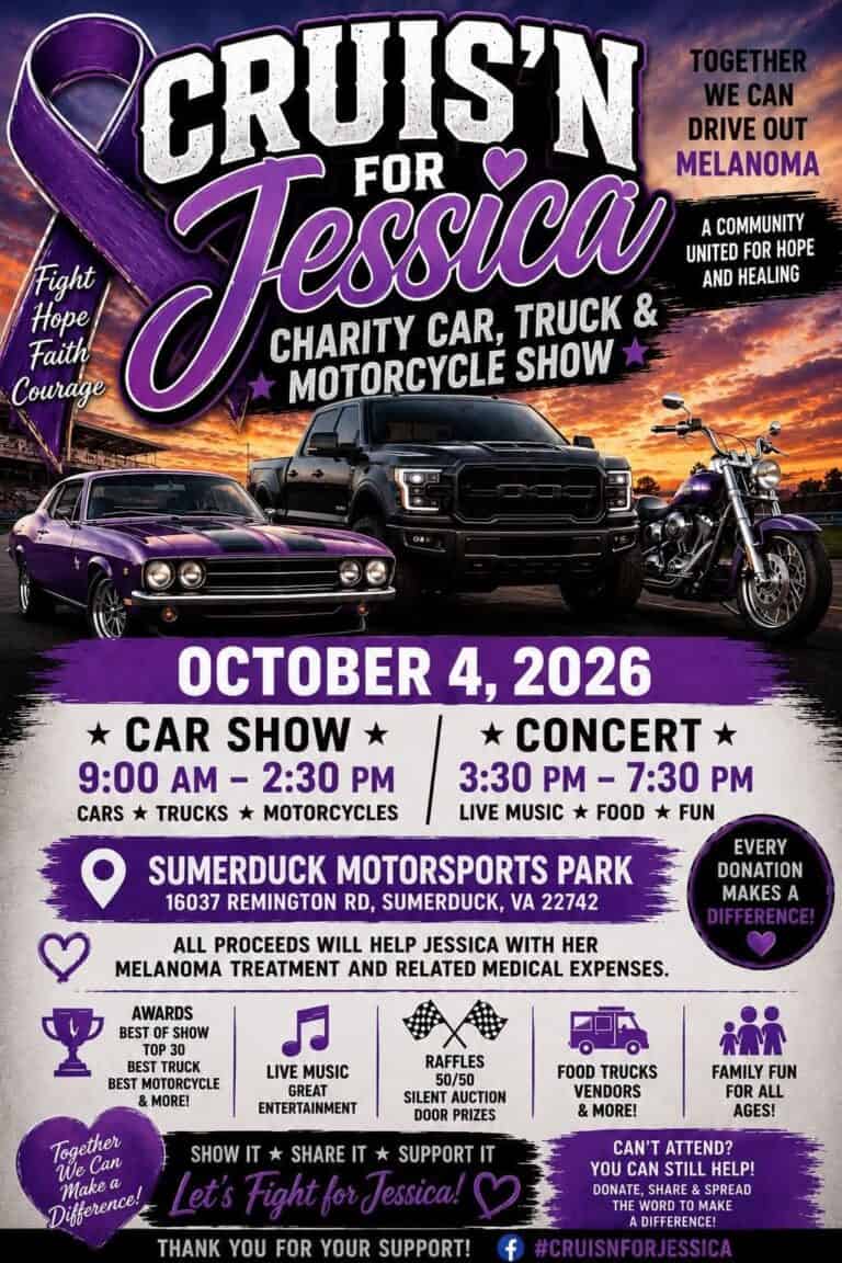 Cruis’n for Jessica car show in Sumerduck, VA