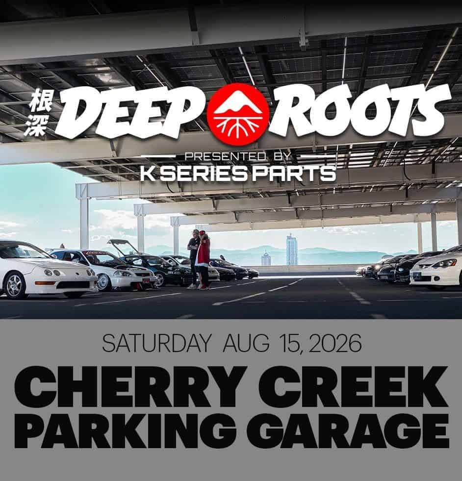 Deep Roots Car Meet event at Cherry Creek Parking Garage in Denver, CO on August 15, 2026