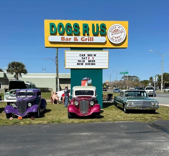 Dogs R Us Bar & Grill Car Show event at Dogs R Us Bar & Grill in Titusville, FL on January 25, 2026