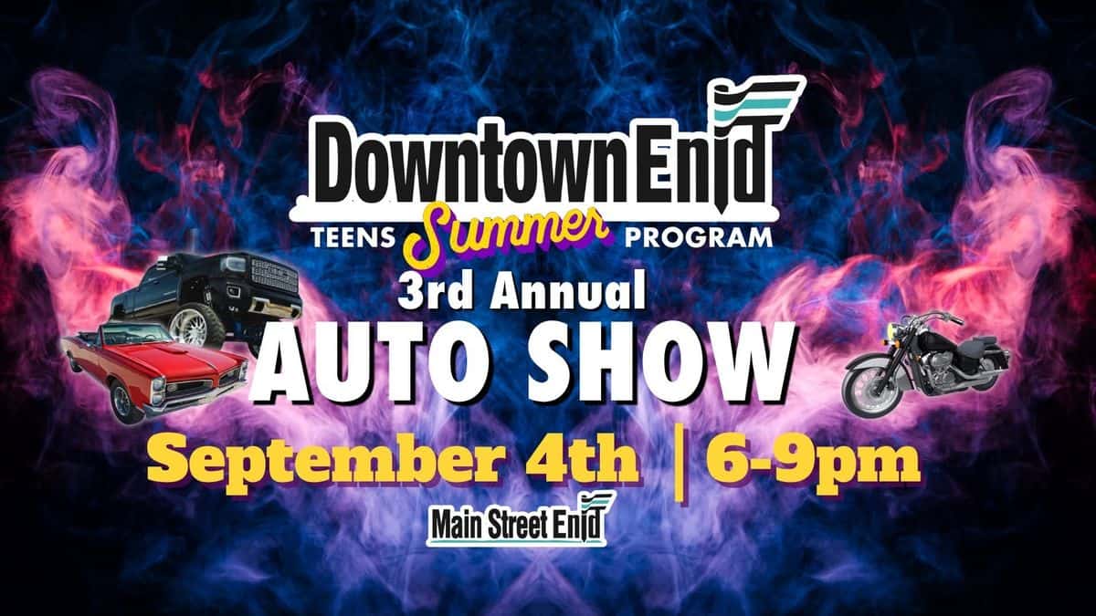 Downtown Enid 3rd Annual Auto Show event at Downtown Enid in Enid, OK on September 4, 2026