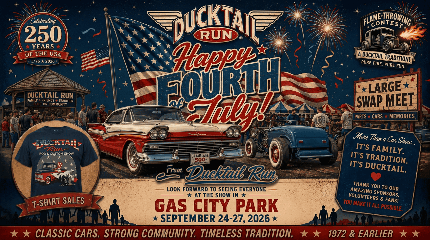 Ducktail Run event at Gas City Park in Gas City, IN on September 24, 2026