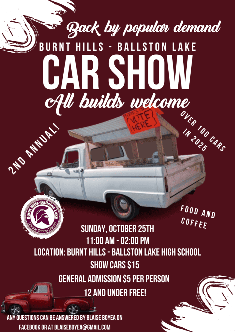 BHBL High School Car Show car show in Burnt Hills, NY