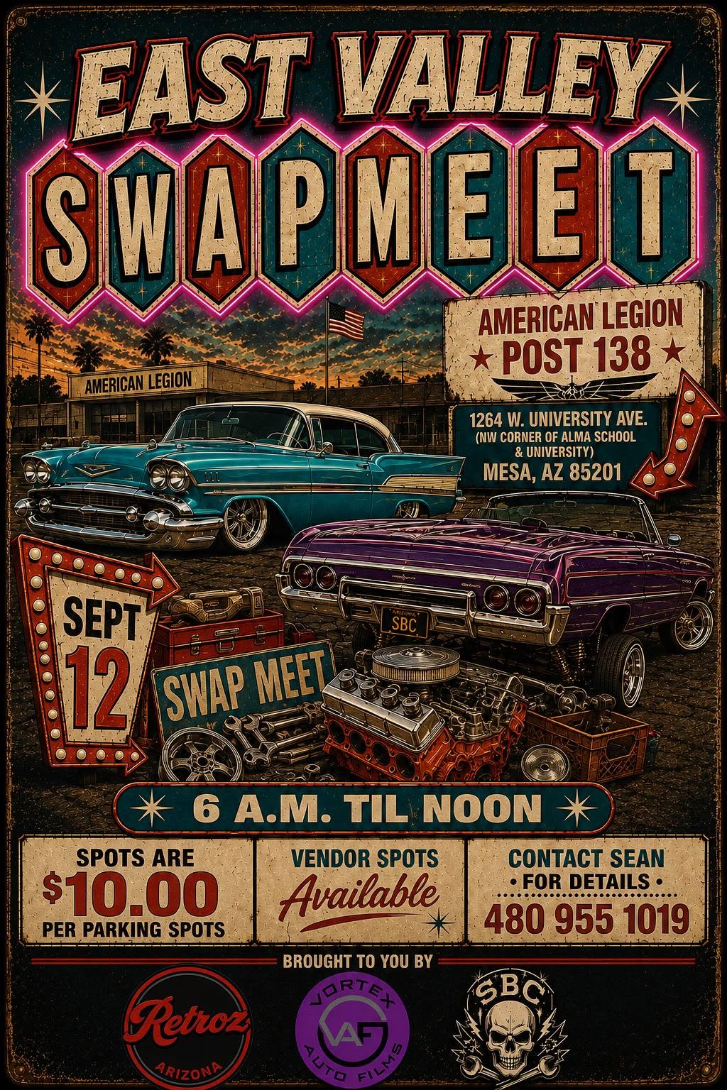 East Valley Swap Meet event at American Legion Post 138 in Mesa, AZ on September 12, 2026
