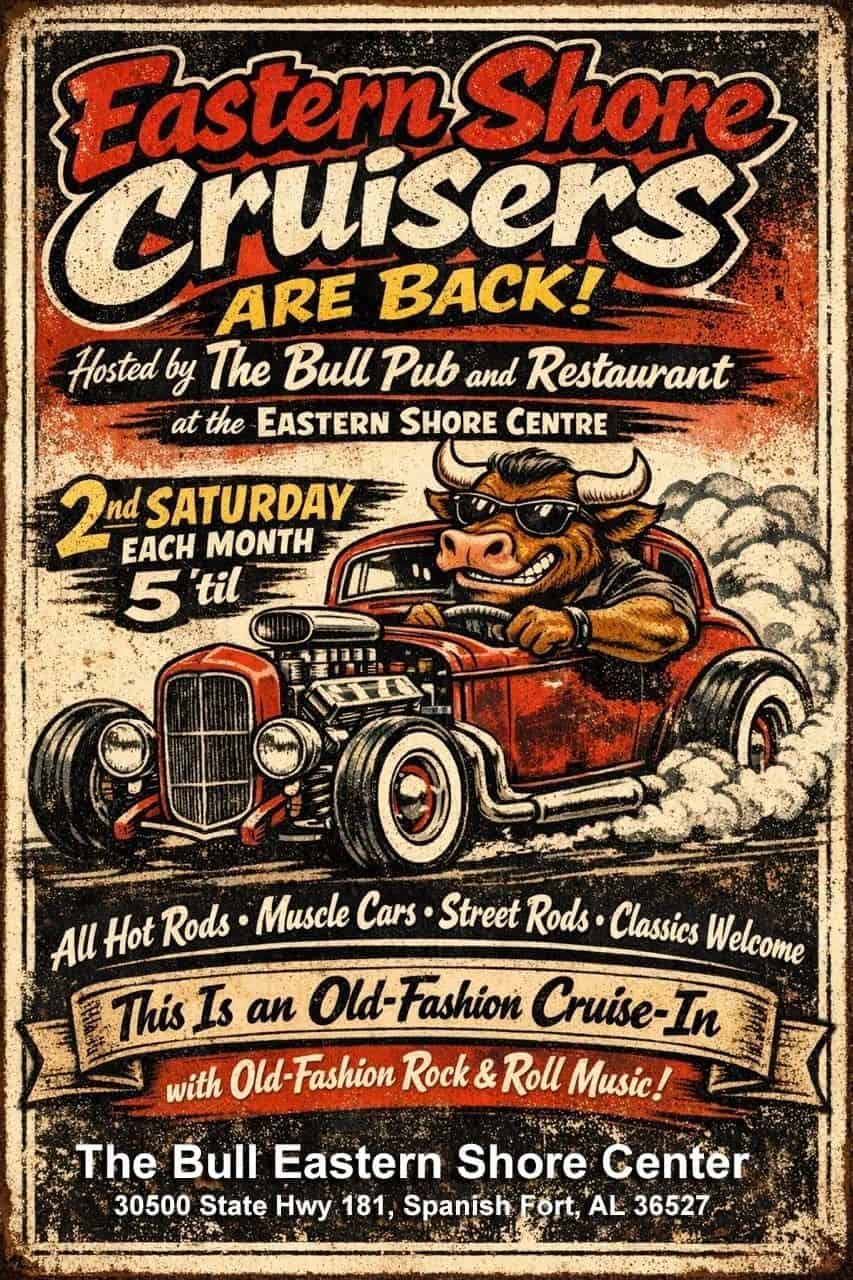 Eastern Shore Cruisers event at Eastern Shore Centre in Spanish Fort, AL on September 12, 2026
