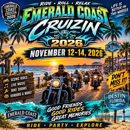 Emerald Coast Cruizin car show in Panama City Beach, FL