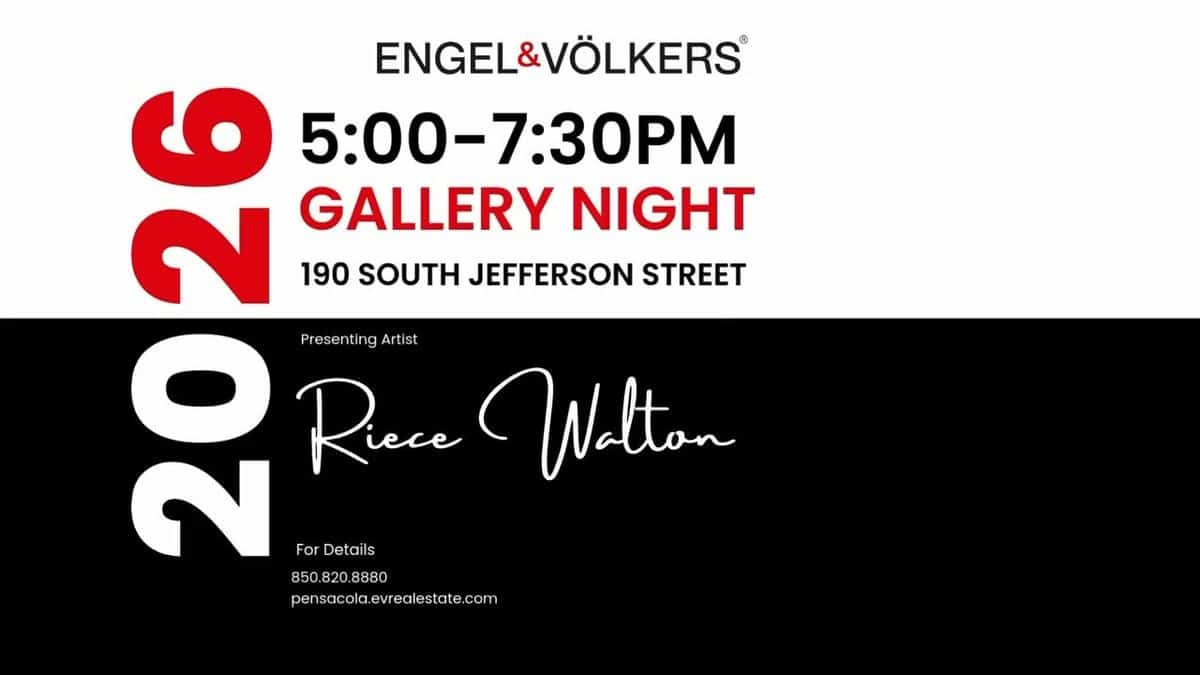 Engel & Völkers Pensacola Gallery Night event at Engel & Völkers Pensacola in Pensacola, FL on August 21, 2026