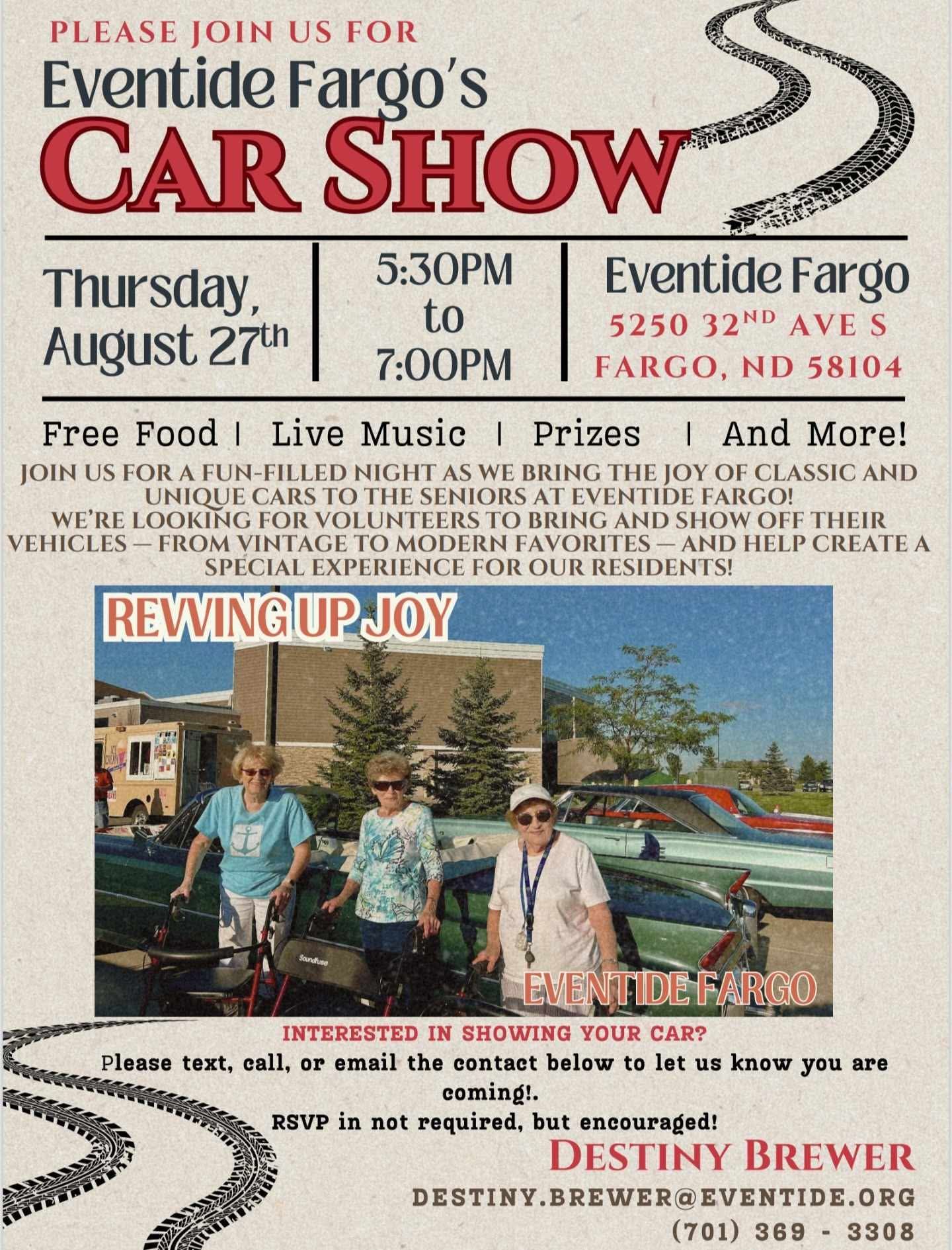 Eventide Fargo Car Show event at Eventide Fargo in Fargo, ND on August 27, 2026