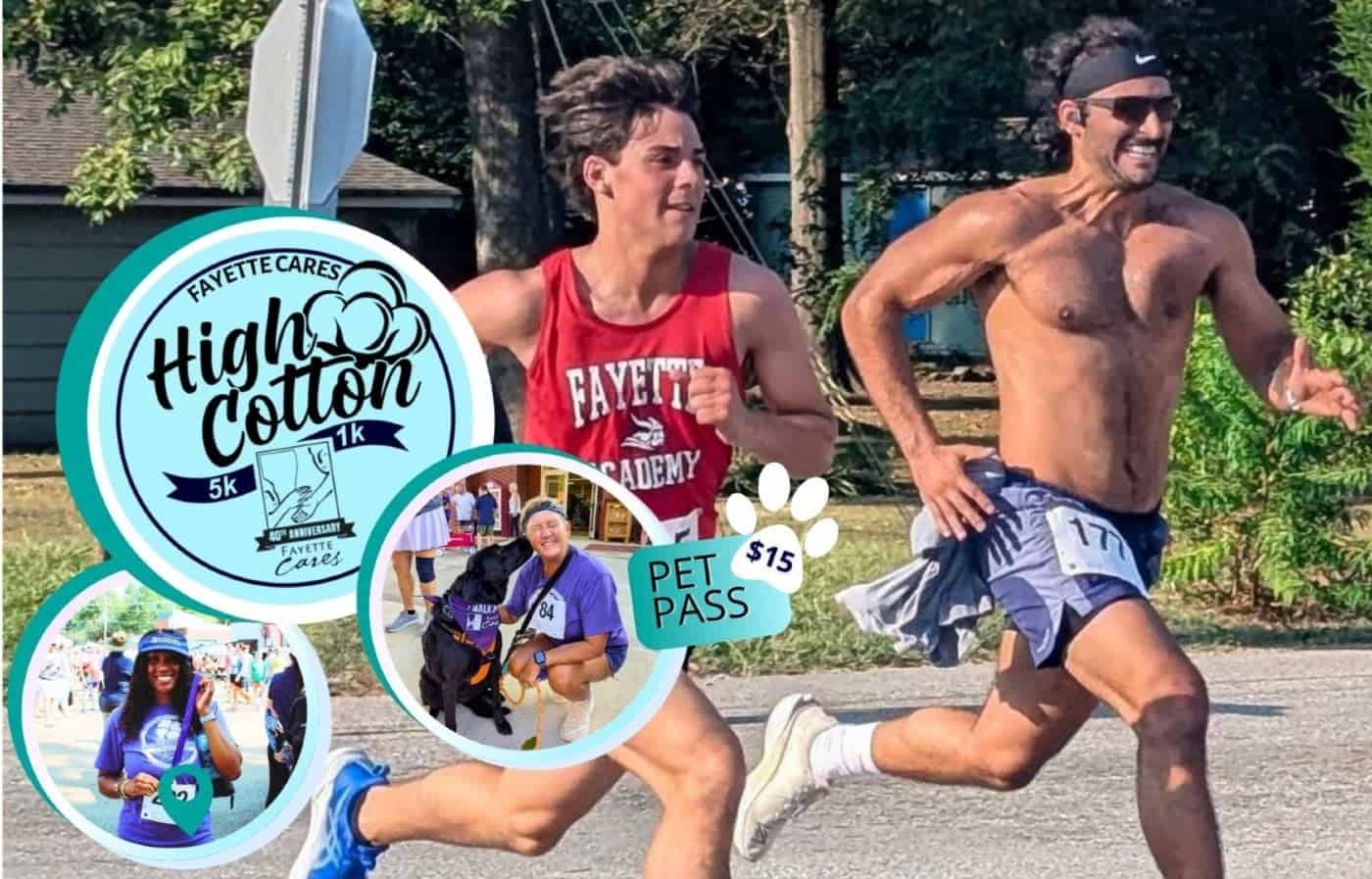 Fayette Cares High Cotton 5k/1k event at Somerville Methodist Church in Somerville, TN on September 12, 2026