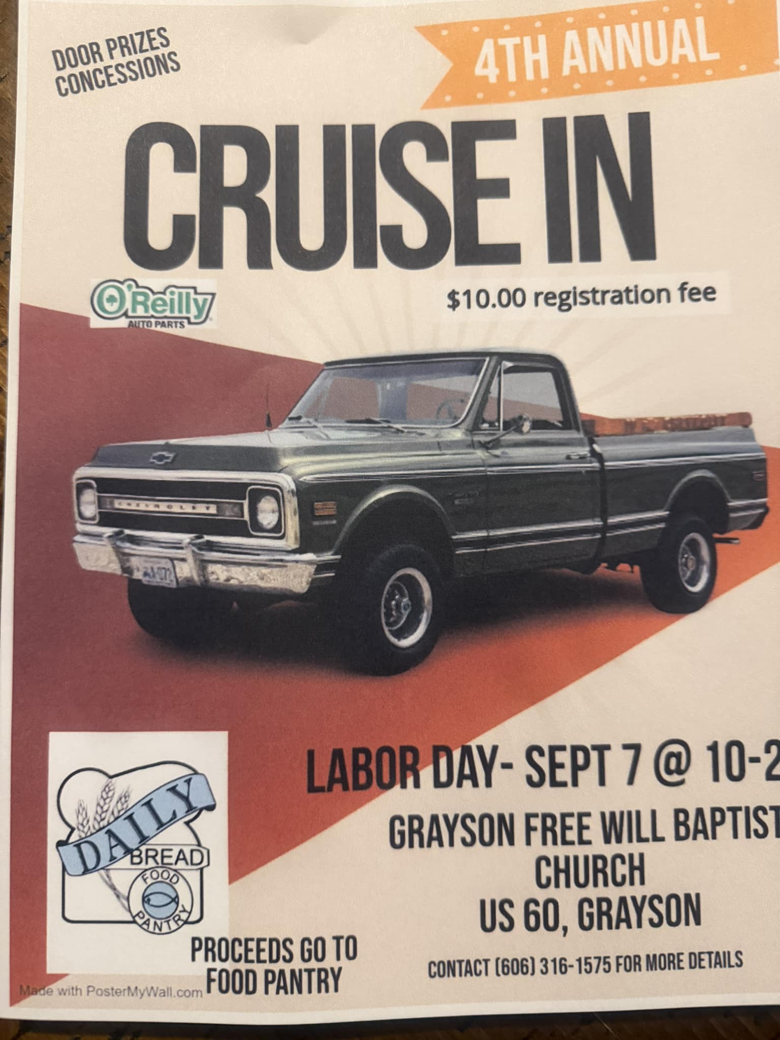 Grayson Free Will Baptist Church Cruise in event at Grayson Free Will Baptist Church in Grayson, KY on September 7, 2026