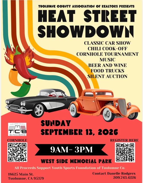 Heat Street Showdown event at West Side Memorial Park in Tuolumne, CA on September 13, 2026