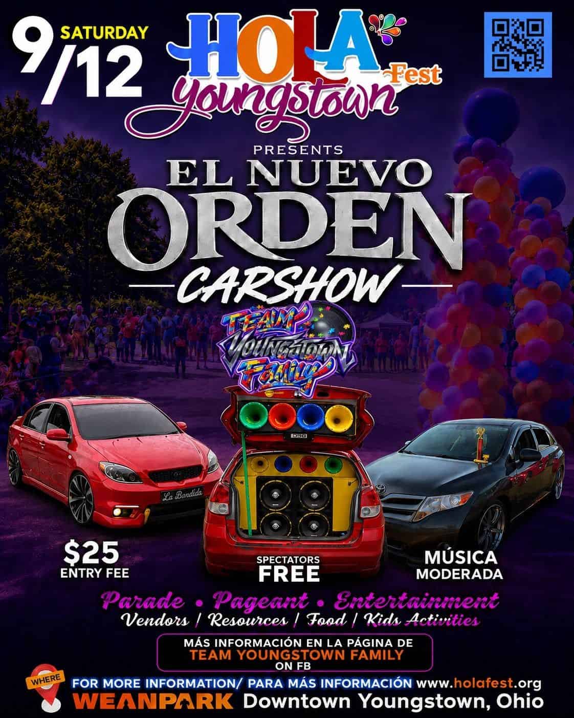 Hola Youngstown Fest Car Show event at Wean Park in Youngstown, OH on September 12, 2026