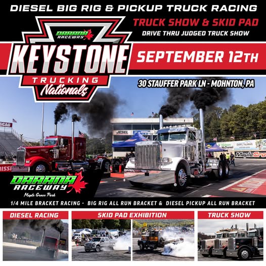 Keystone Trucking Nationals event at 30 Stauffer Park Lane in Mohnton, PA on September 12, 2026