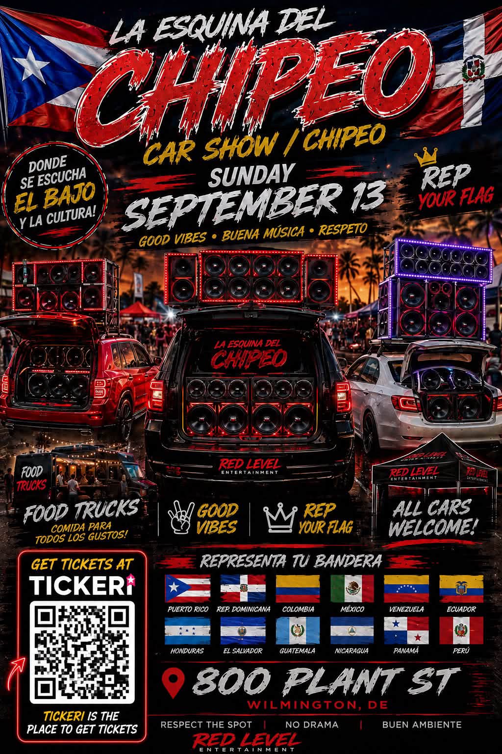 La Esquina Del Chippeo Car Show event at 800 Plant St in Wilmington, DE on September 13, 2026