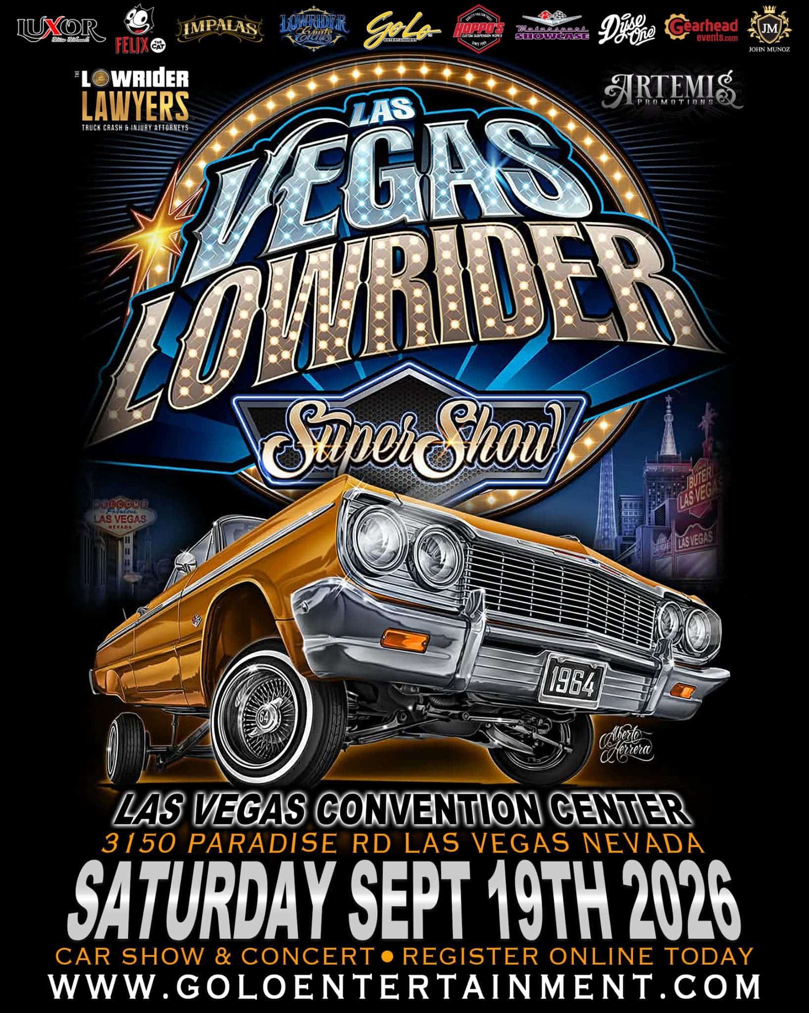 Las Vegas Lowrider Super Show event at Las Vegas Convention Center in Las Vegas, NV on September 19, 2026
