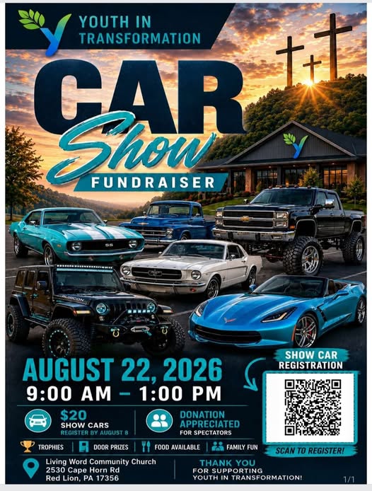 Living Word Community Church Car Show event at Living Word Community Church in Red Lion, PA on August 22, 2026