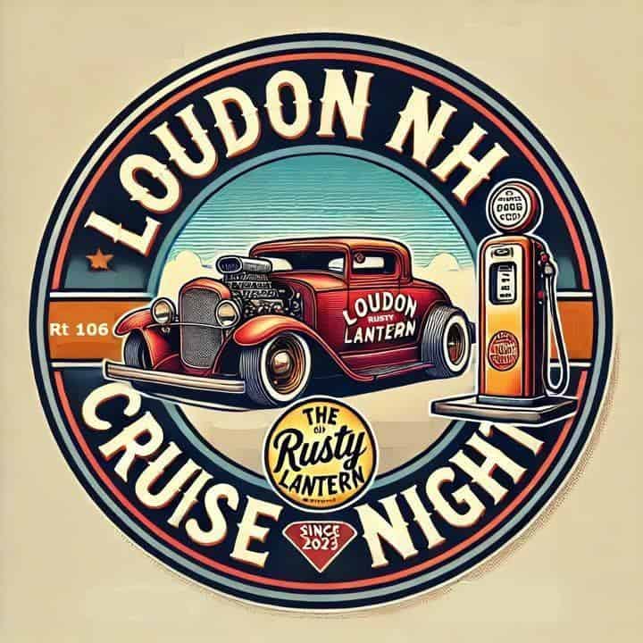 Loudon NH Cruise Night event at Rusty Lantern Market in Loudon, NH on August 25, 2026