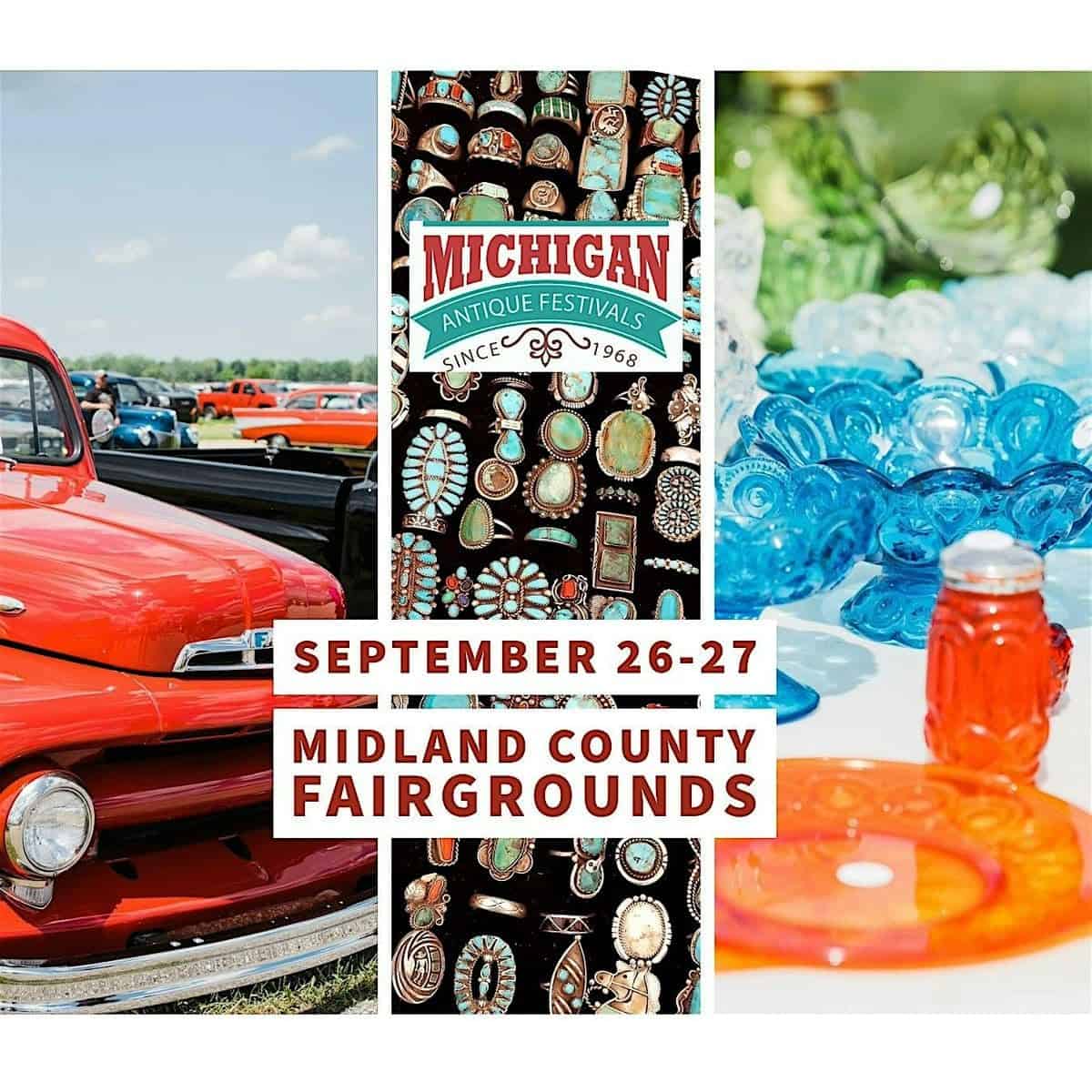 Michigan Antique Festivals Fall Midland Festival event at Midland County Fairgrounds in Midland, MI on September 26, 2026