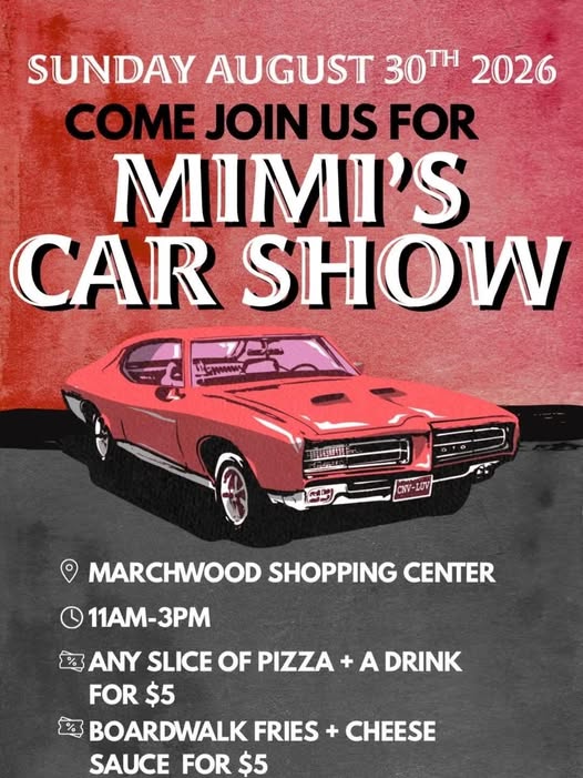 Mimi's Car Show event at Marchwood Shopping Center in Middleburg Heights, OH on August 30, 2026
