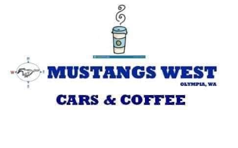 Mustangs West Cars & Coffee event at Cutters Point in Lacey, WA on August 23, 2026