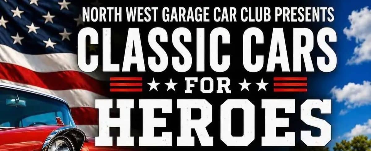 North West Garage Car Club Classic Cars for Heroes event at Los Prados Golf & Country Club in Las Vegas, NV on September 13, 2026