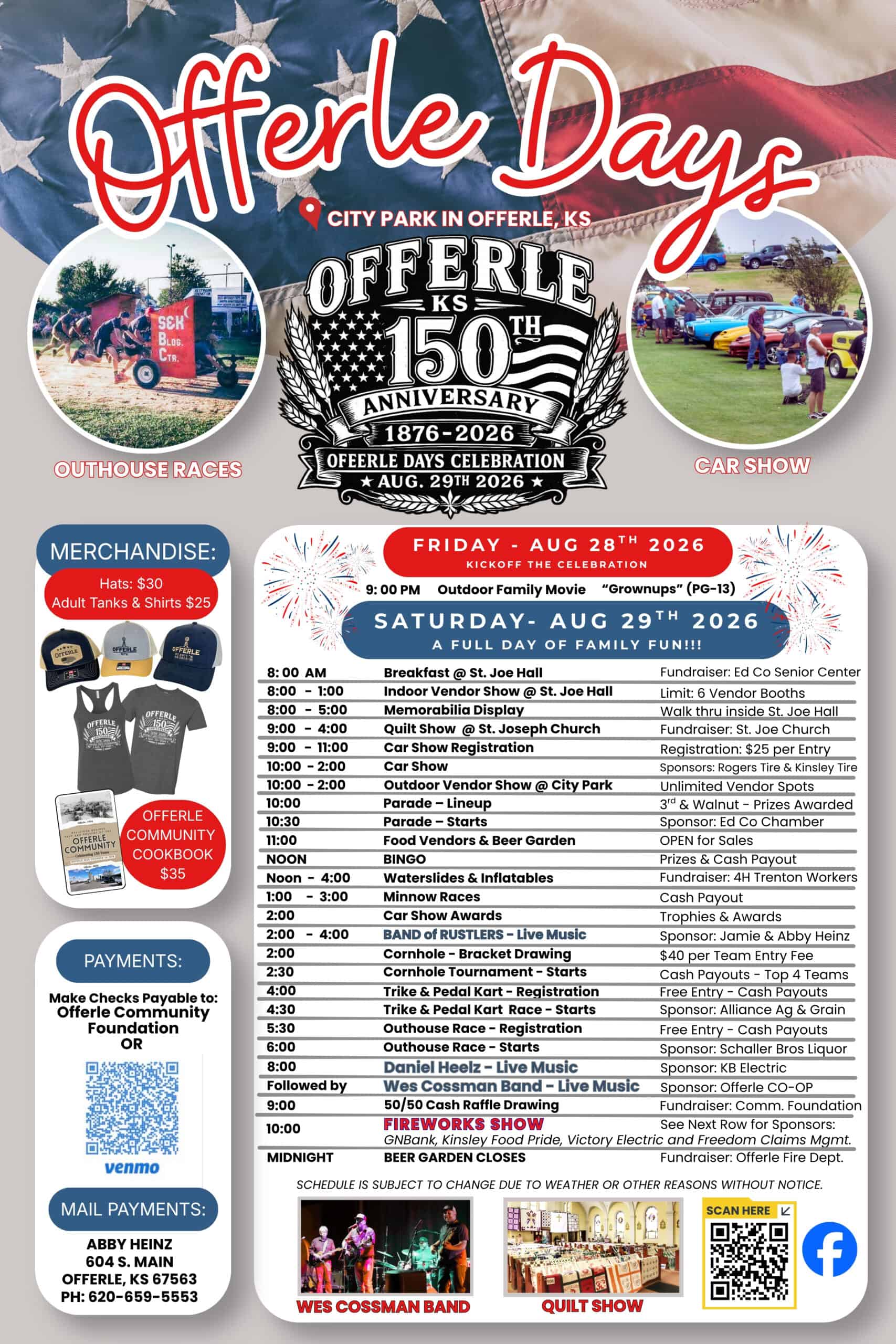 Offerle Days event at City Park in Offerle, KS on August 28, 2026