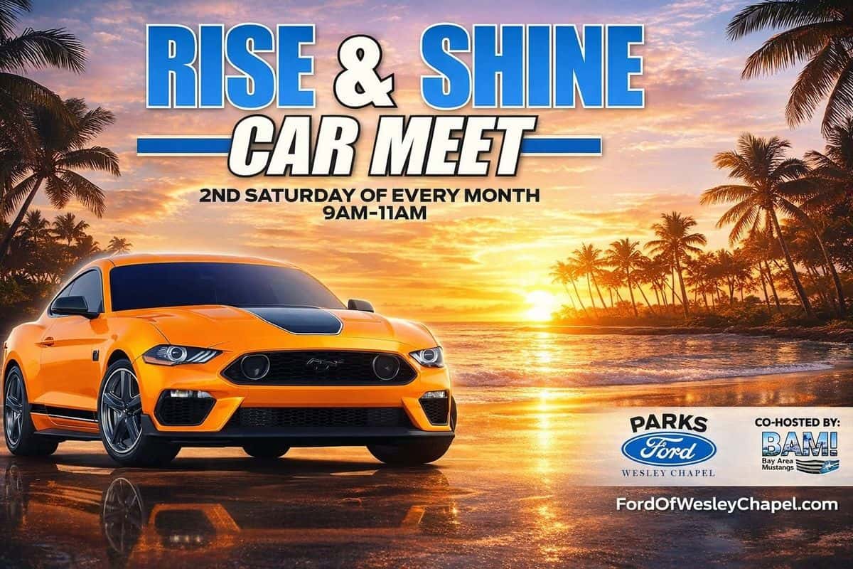 Parks Ford of Wesley Chapel Rise & Shine Car Meet event at Parks Ford of Wesley Chapel in Wesley Chapel, FL on September 12, 2026
