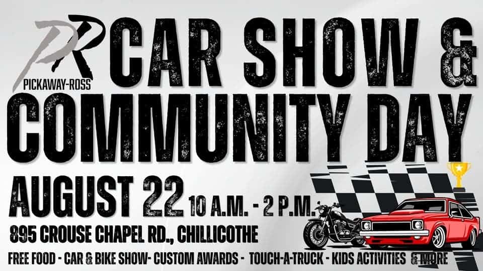 Pickaway-Ross Car Show & Community Day event at 895 Crouse Chapel Rd. in Chillicothe, OH on August 22, 2026