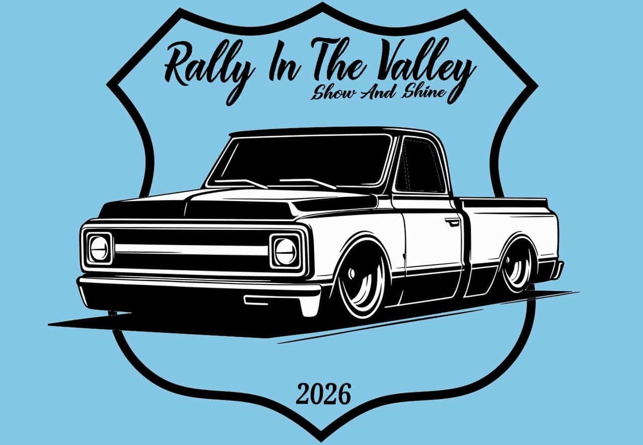 Rally in the Valley Car Show & Shine event at Bicentennial Park in Rock Valley, IA on August 8, 2026