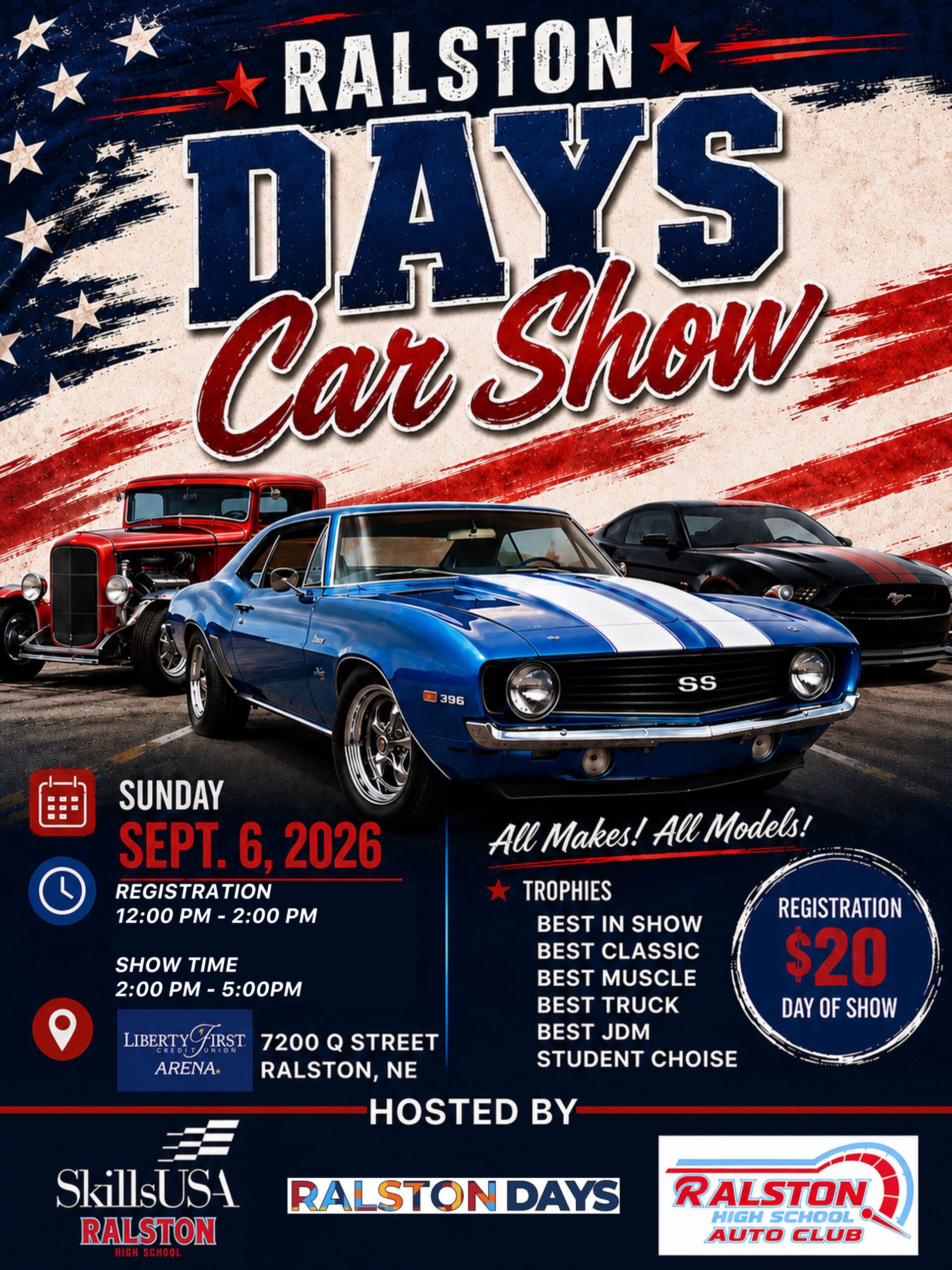 Ralston Days Car Show event at 7200 Q Street in Ralston, NE on September 6, 2026