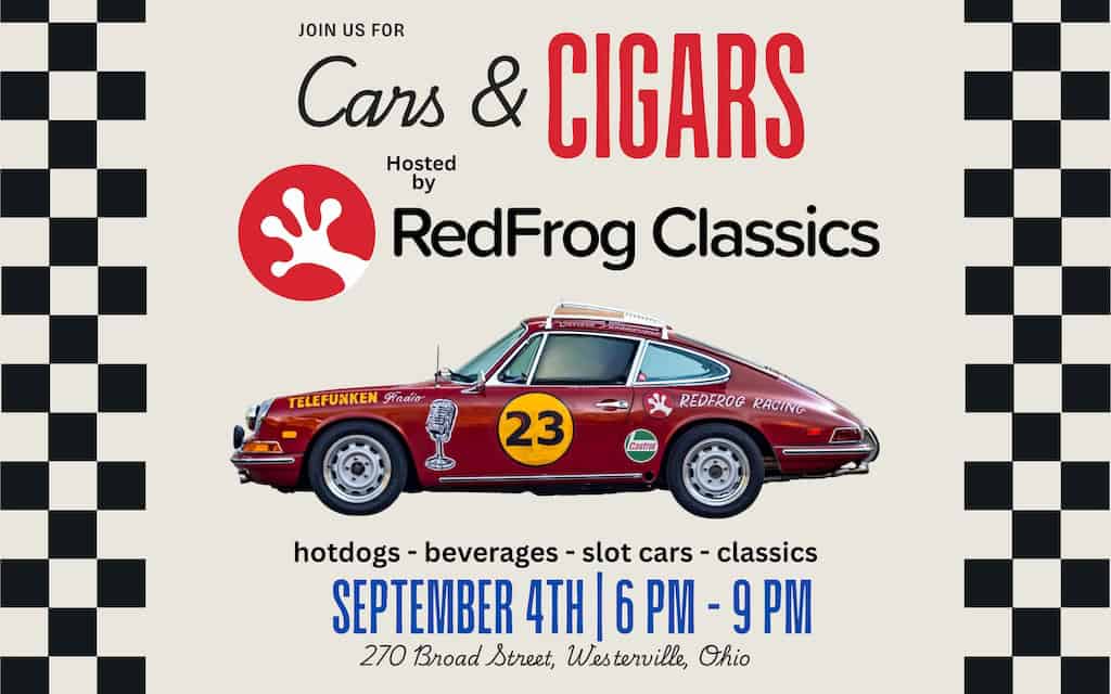 RedFrog Classics Cars & Cigars event at RedFrog Classics in Westerville, OH on September 4, 2026