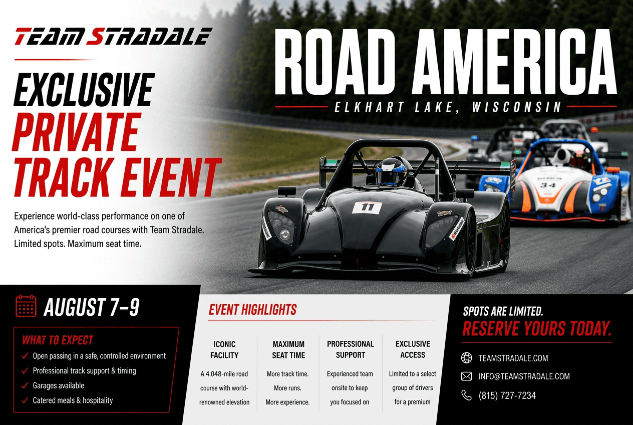 Road America Private Track Event event at Road America in Elkhart Lake, WI on August 7, 2026