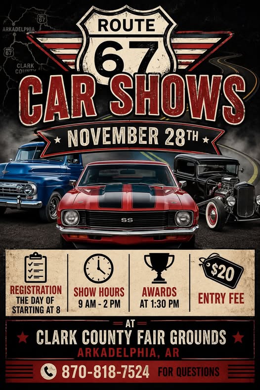 Route 67 Car Shows car show in Arkadelphia, AR