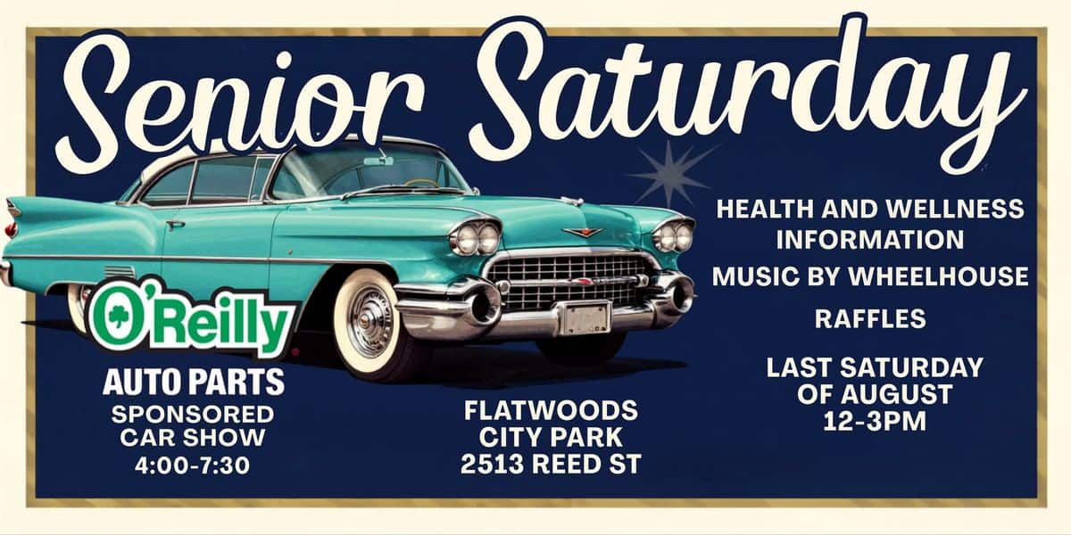 Senior Saturday Car Show event at Flatwoods City Park in Flatwoods, KY on August 29, 2026