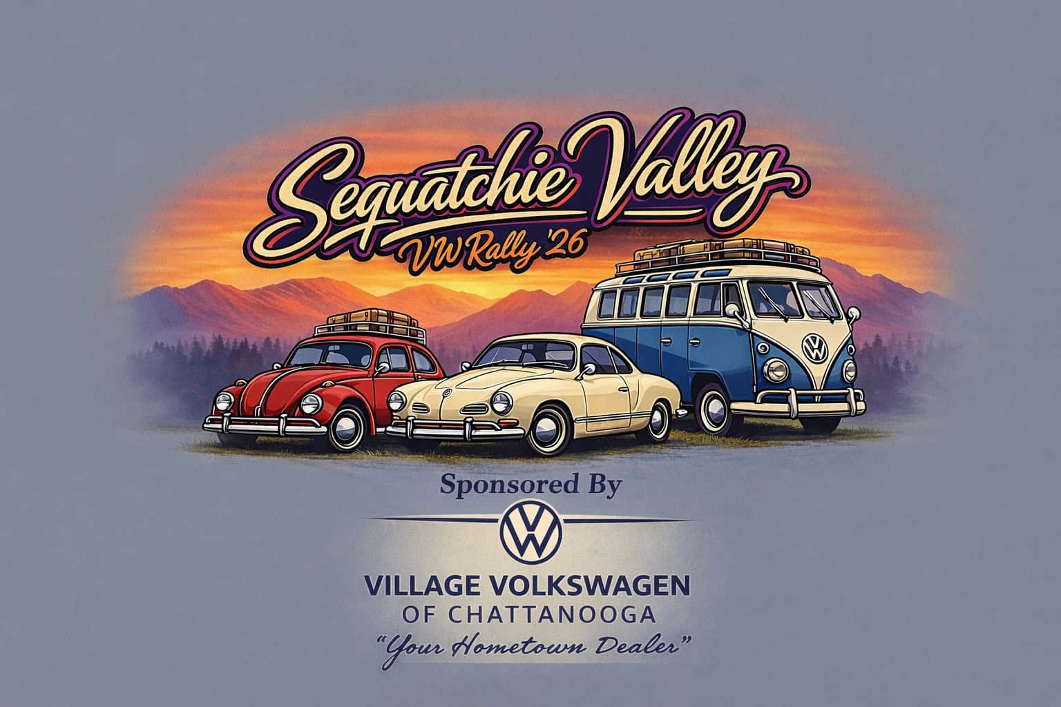 Sequatchie Valley VW Rally '26 event at 287 W Pine St in Dunlap, TN on September 25, 2026