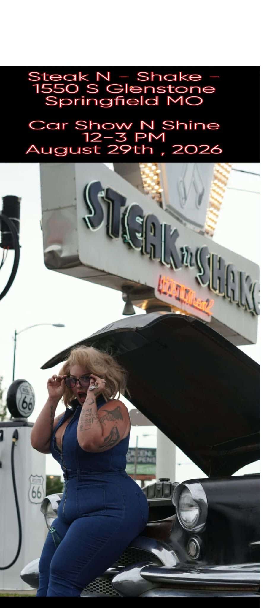 Shake, Rattle & Roll - Car Show N Shine event at Steak N Shake in Springfield, MO on August 29, 2026