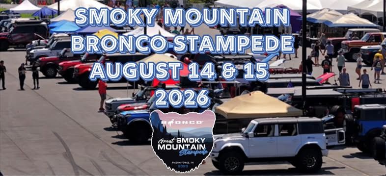 Smoky Mountain Bronco Stampede event at LeConte Center in Pigeon Forge, TN on August 14, 2026