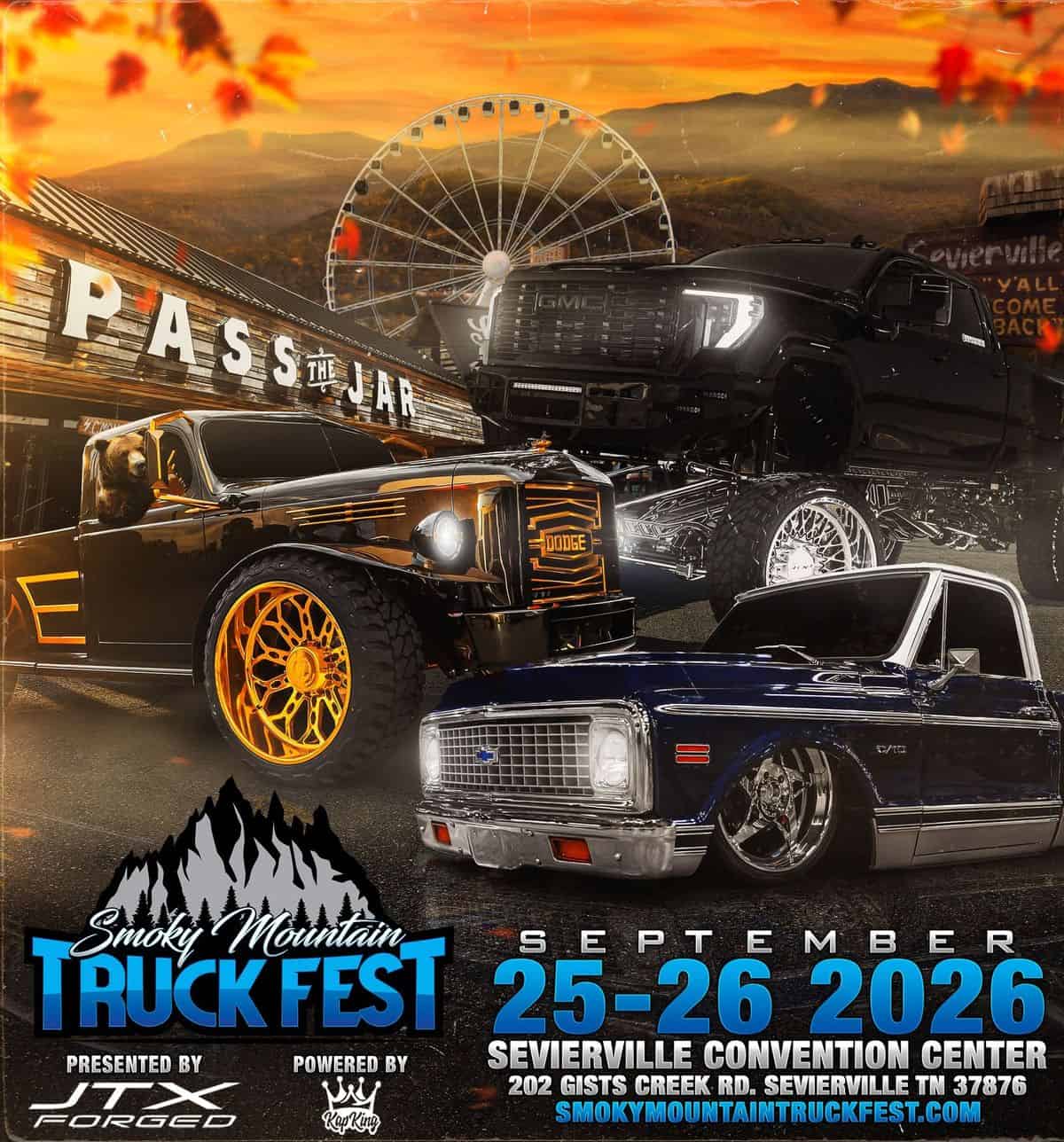 Smoky Mountain Truckfest event at Sevierville Convention Center in Sevierville, TN on September 25, 2026