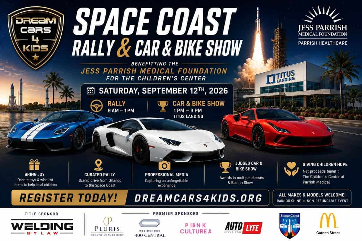 Space Coast Rally & Car & Bike Show event at Titus Landing in Titusville, FL on September 12, 2026