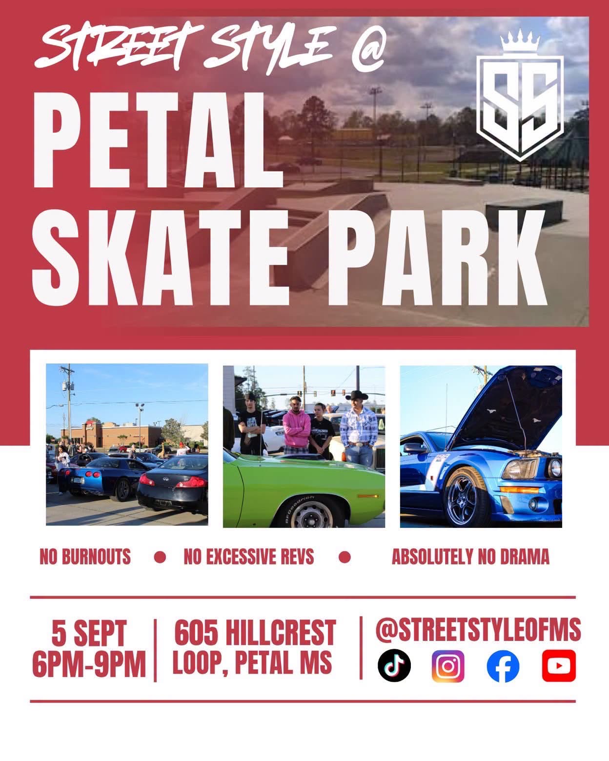 Street Style at Petal Skate Park event at Petal Skate Park in Petal, MS on September 5, 2026