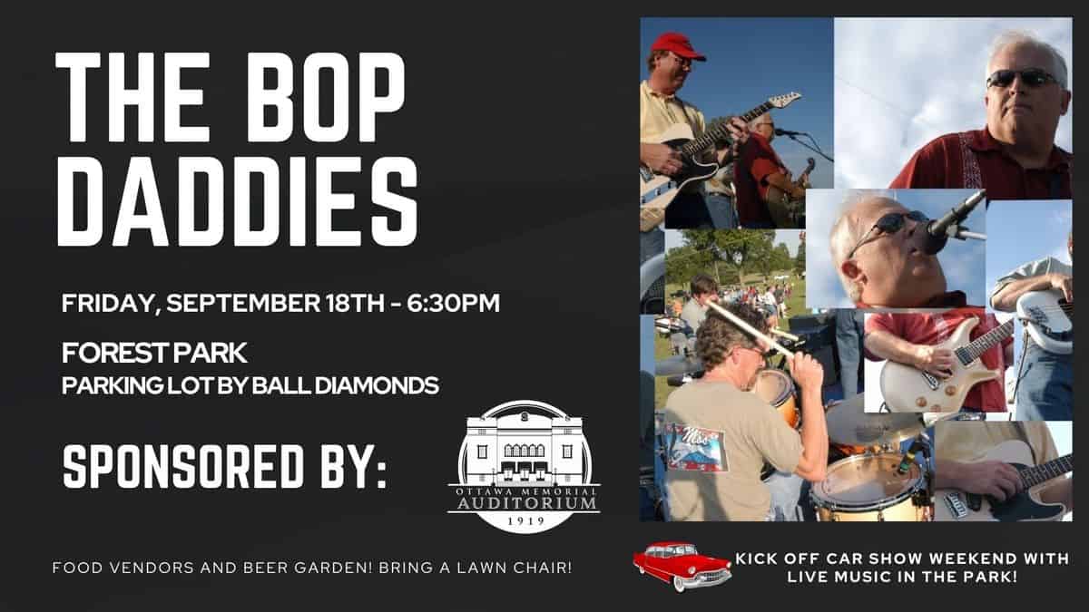 The Bop Daddies event at Forest Park in Ottawa, KS on September 18, 2026