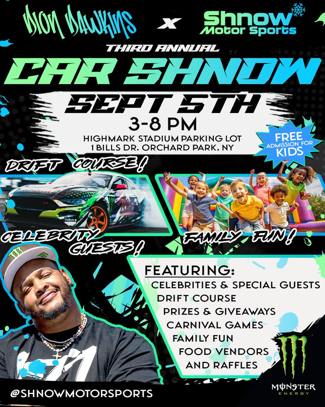 Third Annual Car Show event at Highmark Stadium in Orchard Park, NY on September 5, 2026