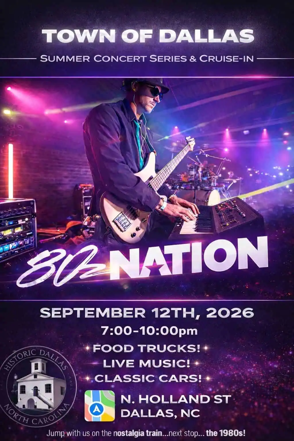 Town of Dallas Summer Concert Series & Cruise-In event at N. Holland St in Dallas, NC on September 12, 2026